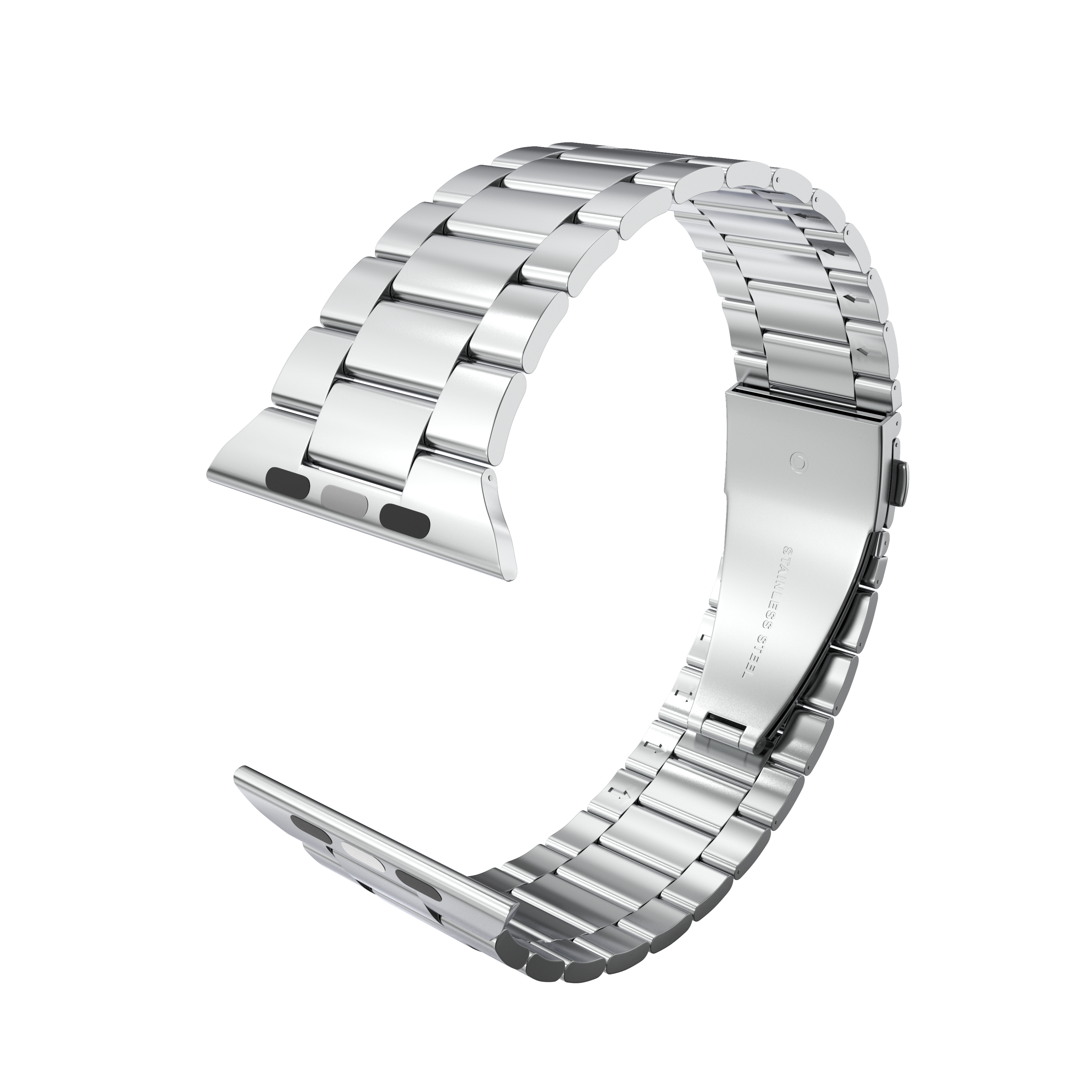 Premium Stainless Steel Watch Band for Apple Watch — 38-45mm Series, Men & Women, Luxury Metal Replacement Strap