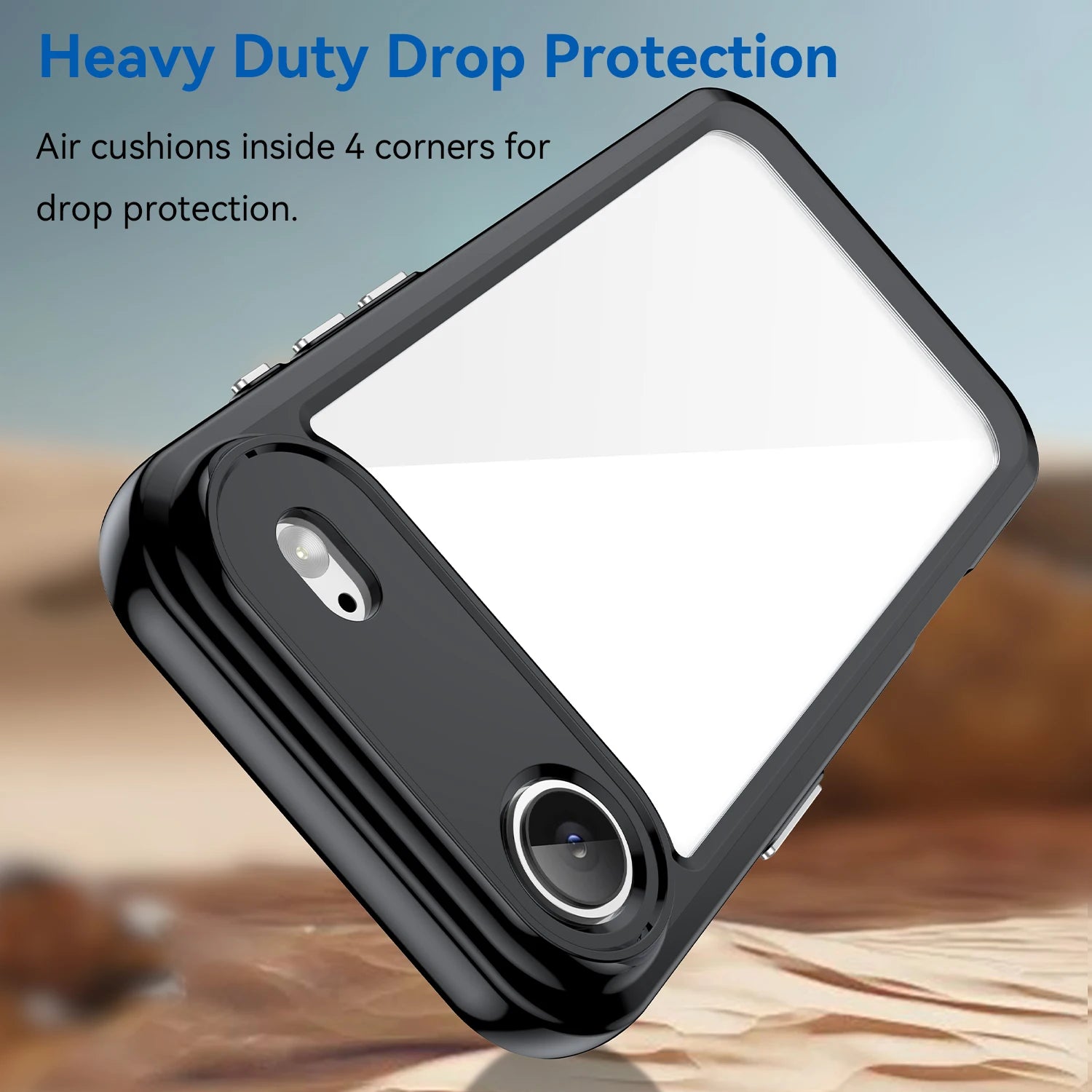 iPhone 17 Air Transparent TPU Case — Durable Hard Shell, Frosted Translucent, Fits iPhone 17 Pro Max