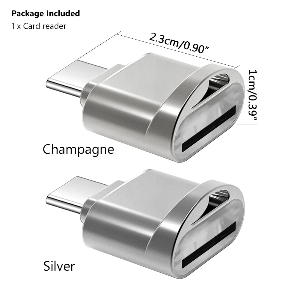 New USB Type-C 3.1 OTG Card Reader – Micro-SD & TF Adapter