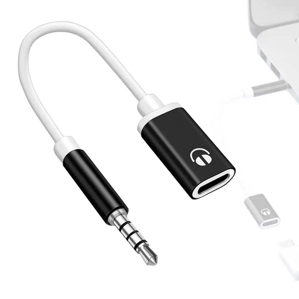 Type-C to 3.5mm Headphone Converter – 3.5mm Male to USB-C Female Audio Adapter for MP3 Players, Laptops, and Tablets