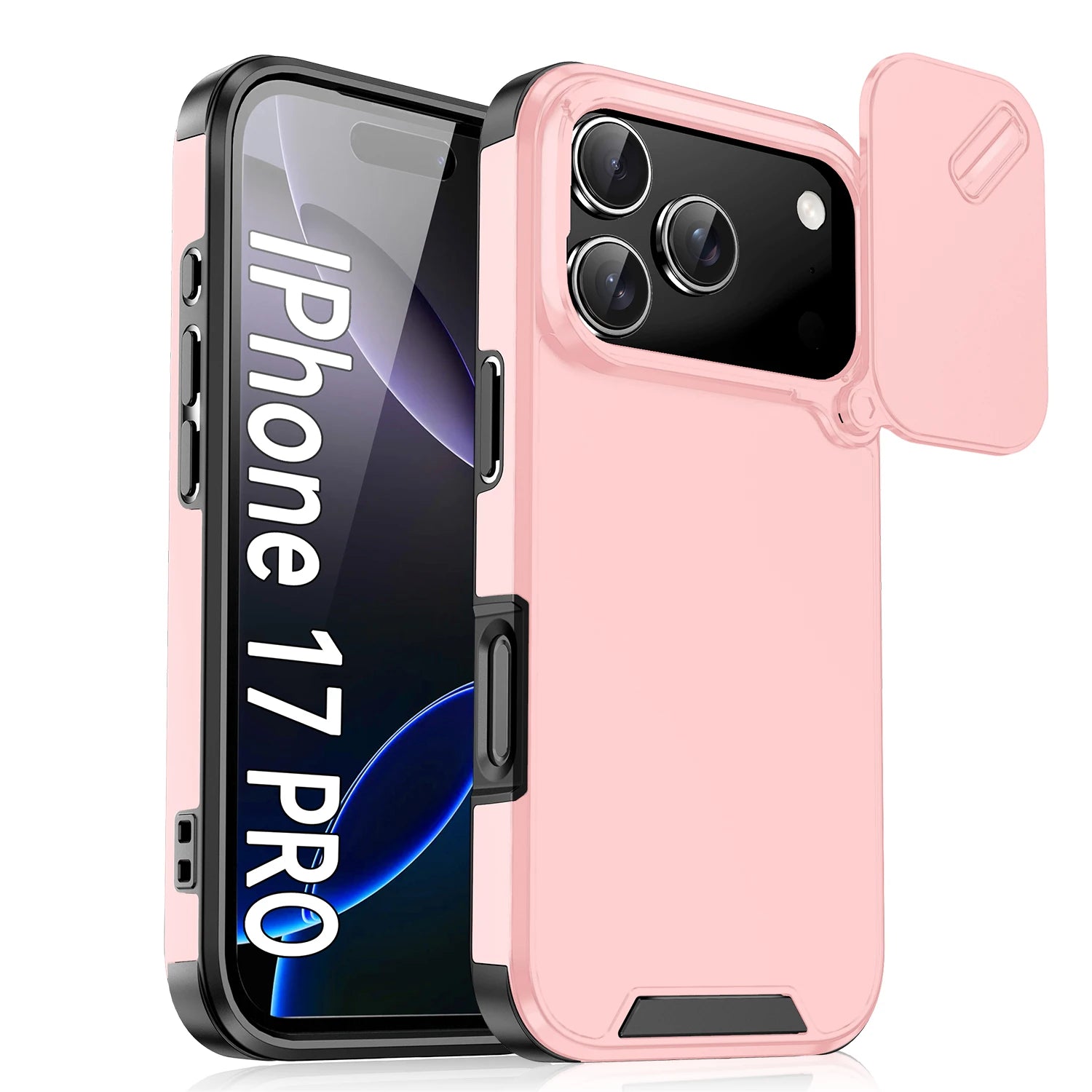 Shockproof Slide Camera Case for iPhone 17 Pro Max/Air – Anti-Collision Protective Cover