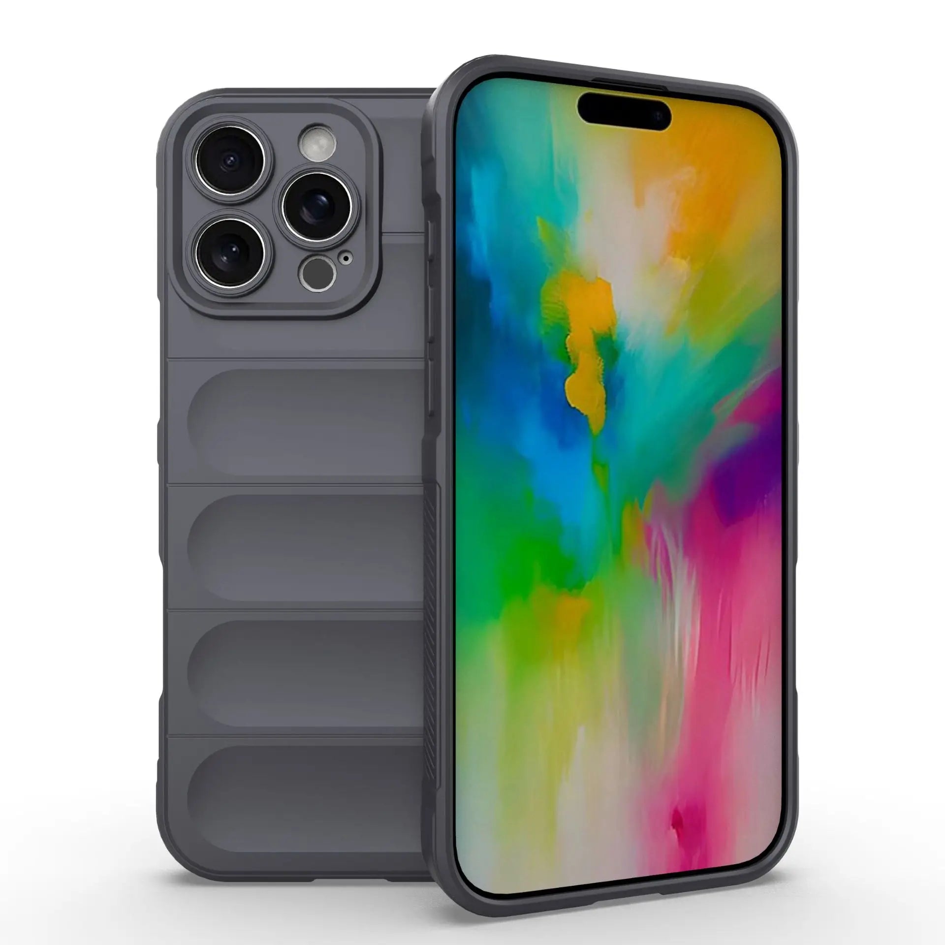 Anti-Fall Silicone Back Cover for iPhone – Soft Case for Air 16E through 17/16/15/14/13/12/11 Pro Max XS X 7 8 Plus