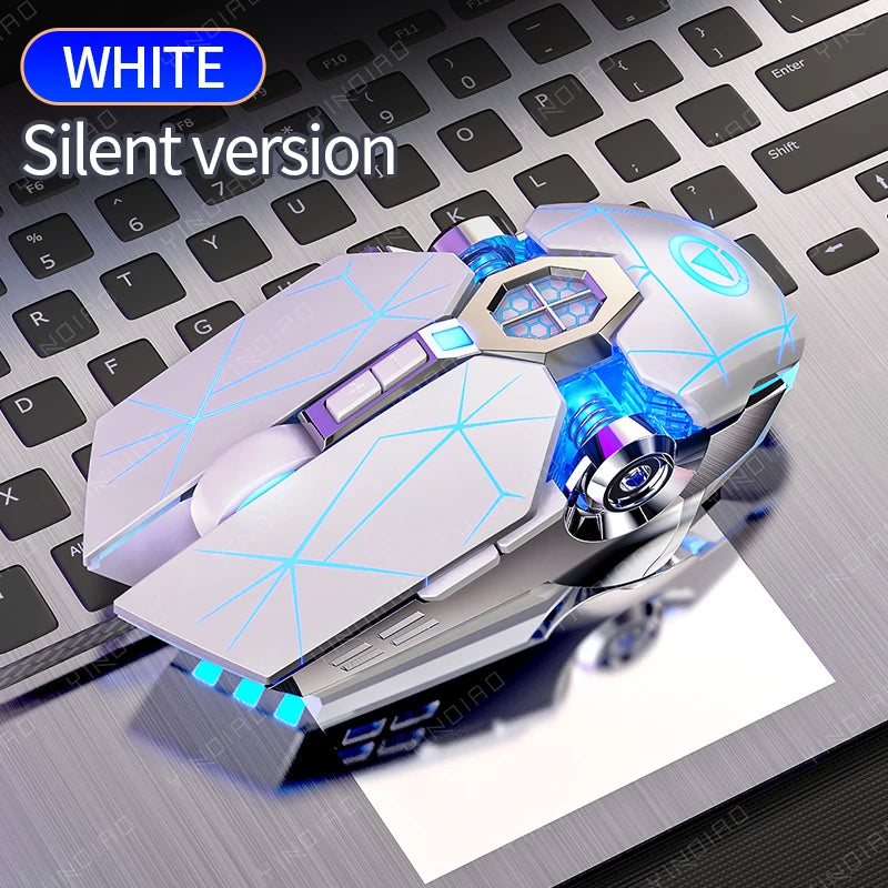 Ergonomic Wired Gaming Mouse — RGB, LED Backlit, 3200dpi, 6-Button, USB, Silent/Mute Mause for PC/Laptop