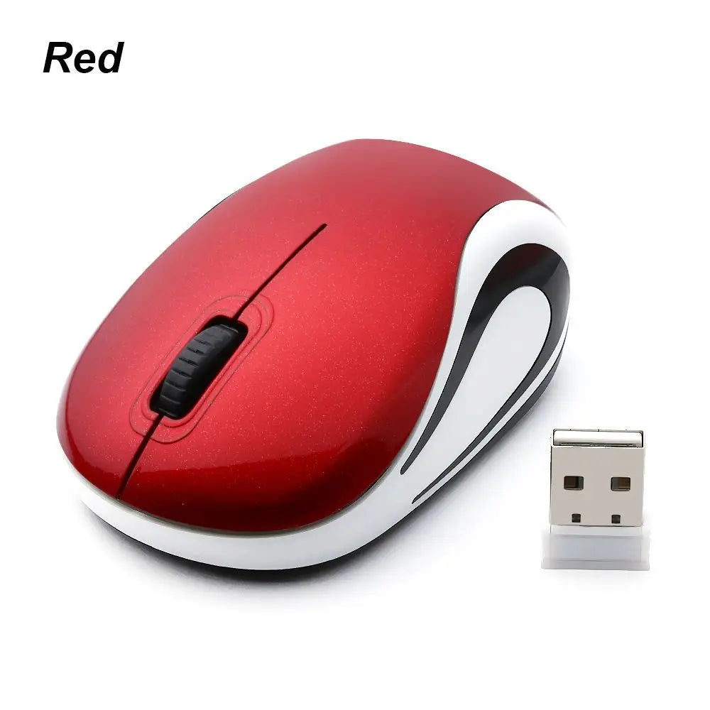 Cute Mini 2.4GHz Wireless Mouse — USB Portable Optical Mice for PC & Laptop, Cordless Computer Peripherals