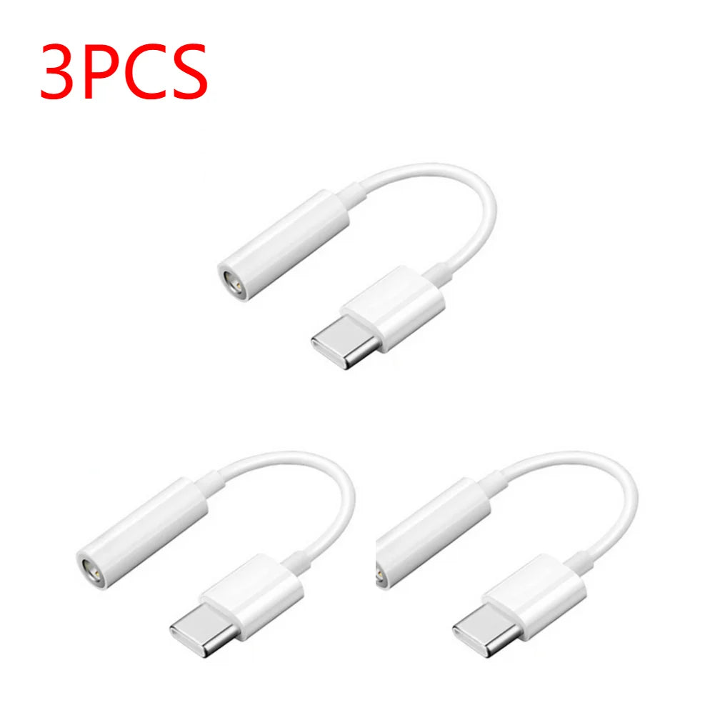 Type-C Audio Cable & Headset Adapter – 10cm Earphone Converter for Smartphone, 3.5mm Jack & Portable Accessories