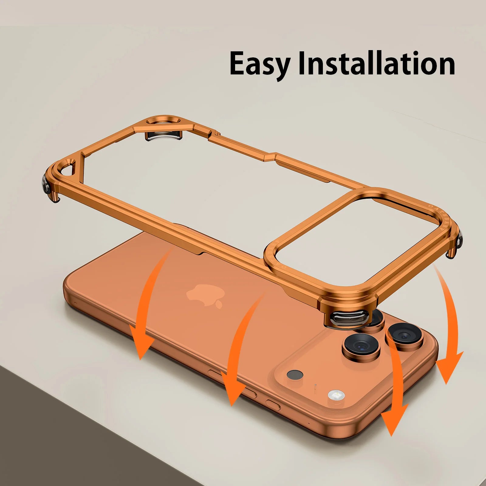 Ultra-thin Metal Phone Case for iPhone 17 Pro/Pro Max/17/14/15/13/12/11/Air — Minimalist Protective Case with Wireless Charging Support