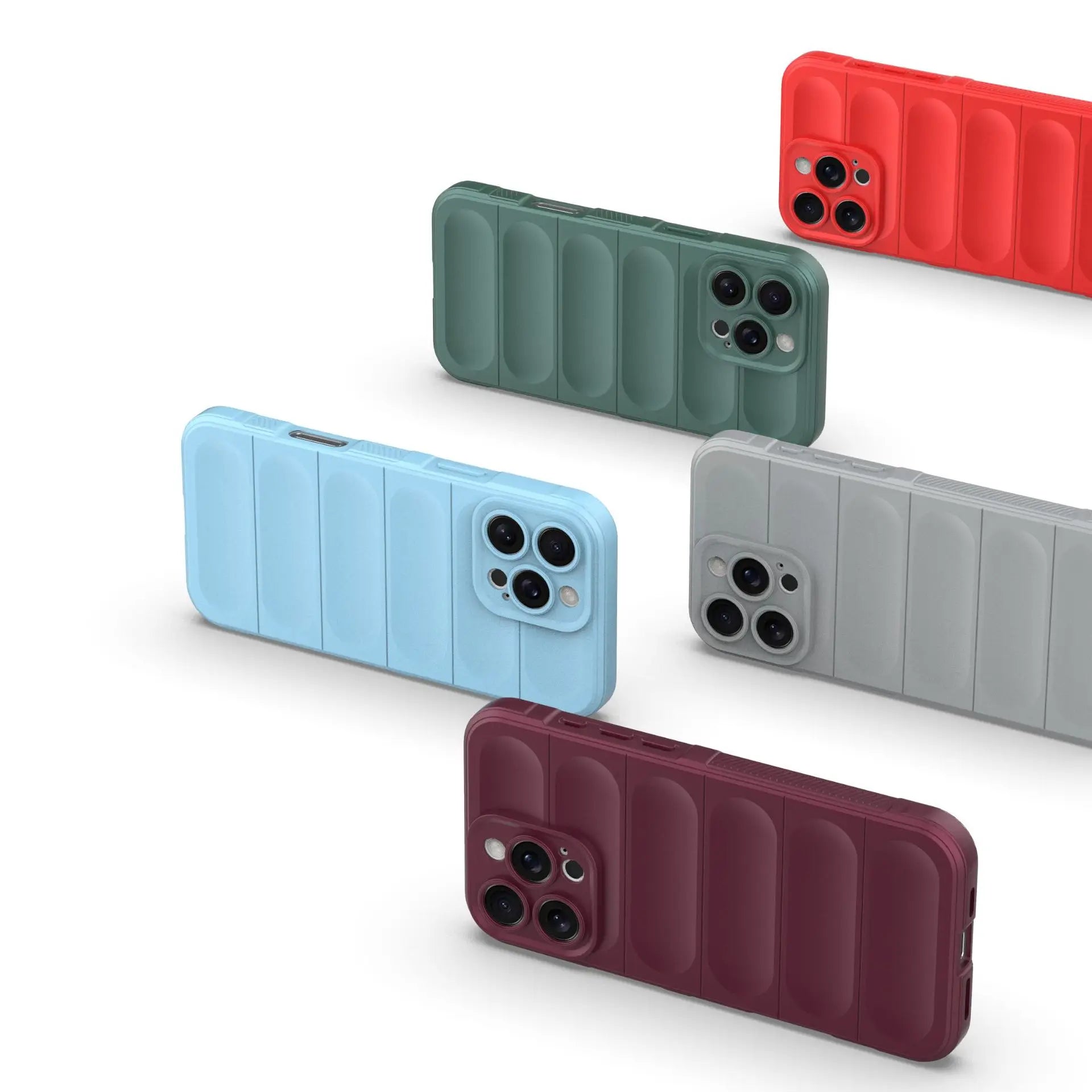 Anti-Fall Silicone Back Cover for iPhone – Soft Case for Air 16E through 17/16/15/14/13/12/11 Pro Max XS X 7 8 Plus