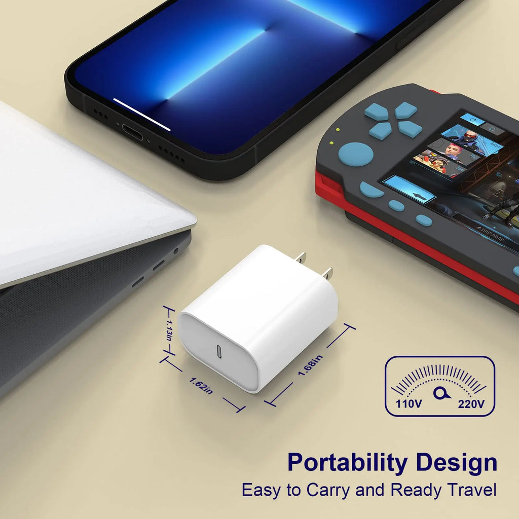 Fast Charging iPhone 16 / iPhone 15 Charger, iPad USB‑C Wall Charger w/ 6FT USB‑C to USB‑C Cable