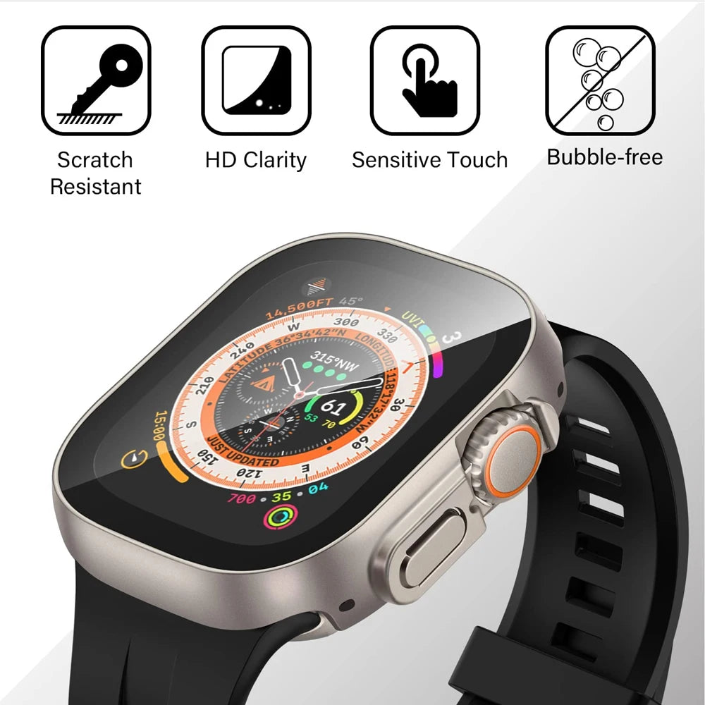 49mm Case for Apple Watch Ultra: Bumper + Glass Cover