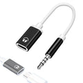 Type-C to 3.5mm Headphone Converter – 3.5mm Male to USB-C Female Audio Adapter for MP3 Players, Laptops, and Tablets