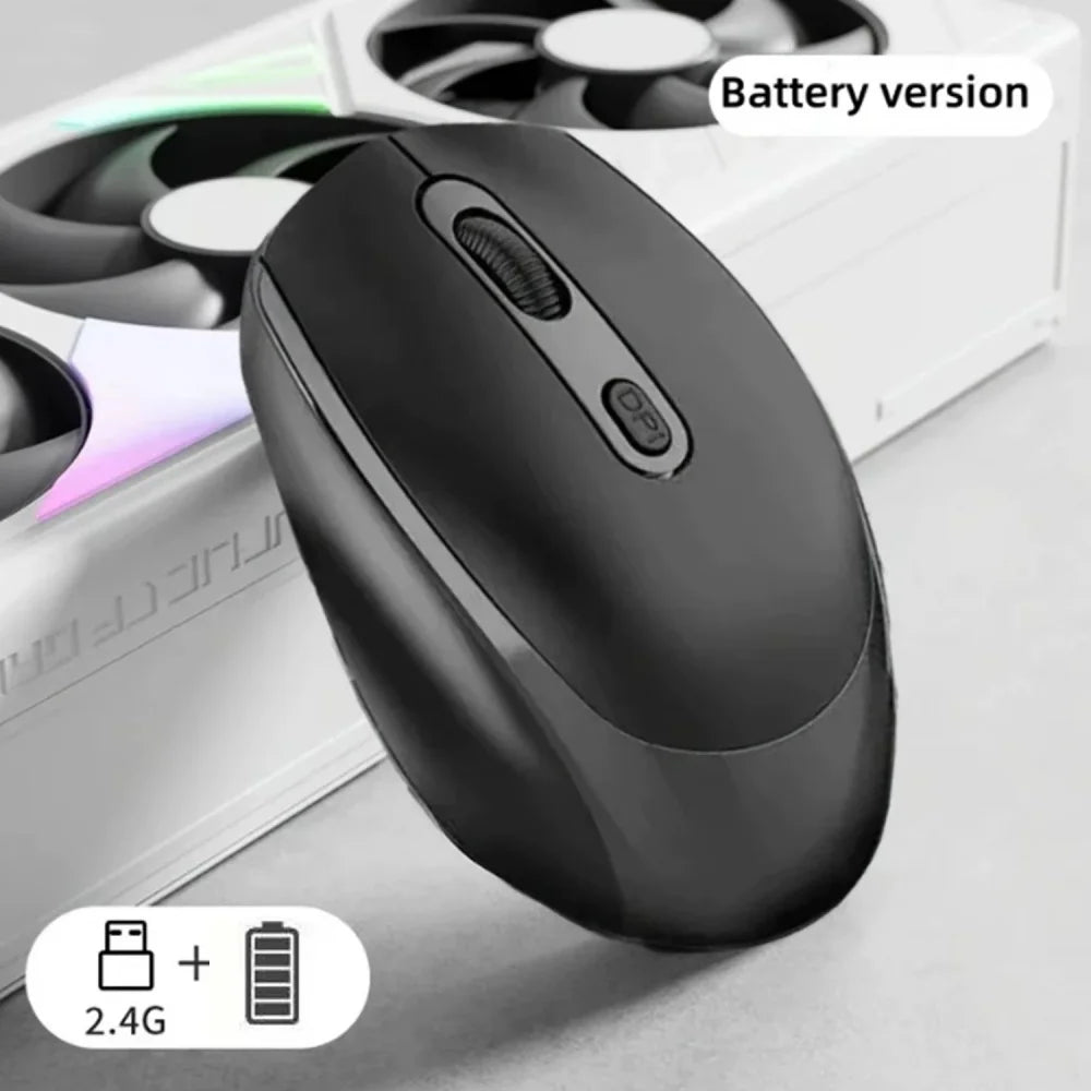 Bluetooth/2.4GHz Dual-Mode Wireless Mouse — Ergonomic, USB Receiver Included