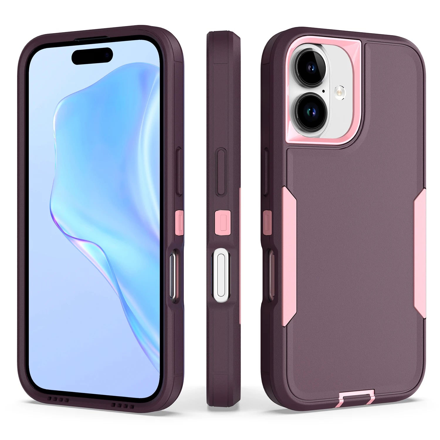 Heavy Duty 2-in-1 Armor Case for iPhone 11–17 Pro Max – Shockproof Anti-Scratch TPU Cover
