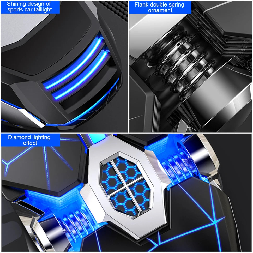 Ergonomic Wired Gaming Mouse — RGB, LED Backlit, 3200dpi, 6-Button, USB, Silent/Mute Mause for PC/Laptop