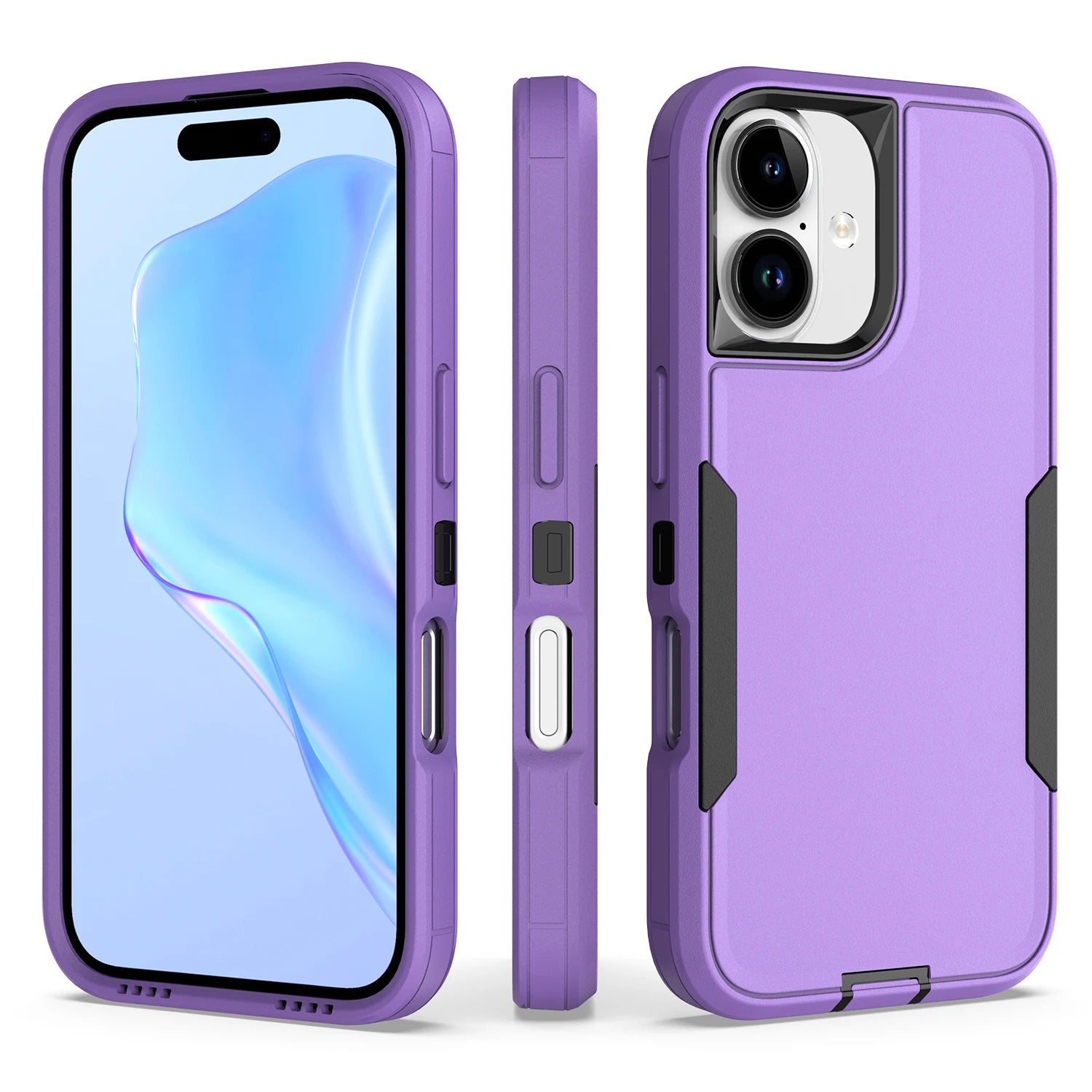 Heavy Duty 2-in-1 Armor Case for iPhone 11–17 Pro Max – Shockproof Anti-Scratch TPU Cover