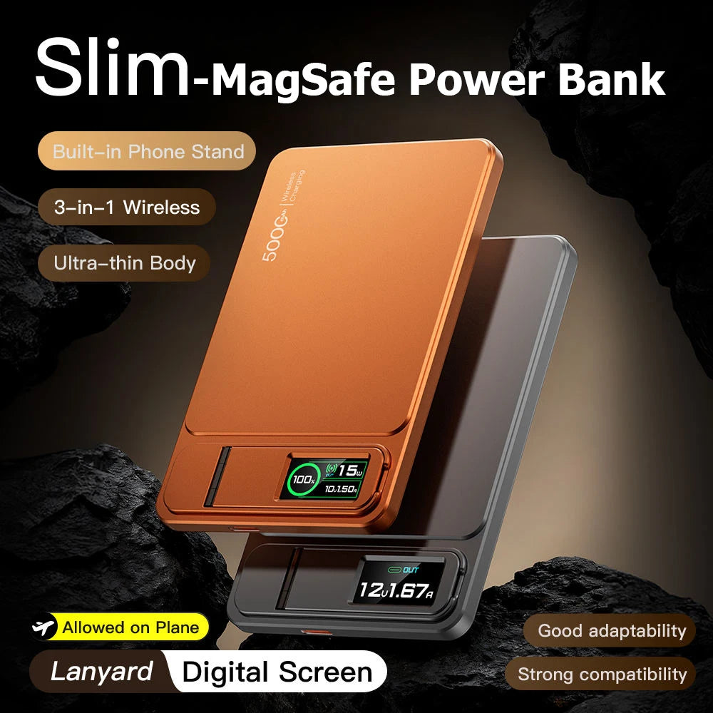 MagSafe Magnetic Powerbank 10000mAh 15W Qi Wireless PD 20W Fast Charging for iPhone 12–17 Pro & Apple Watch