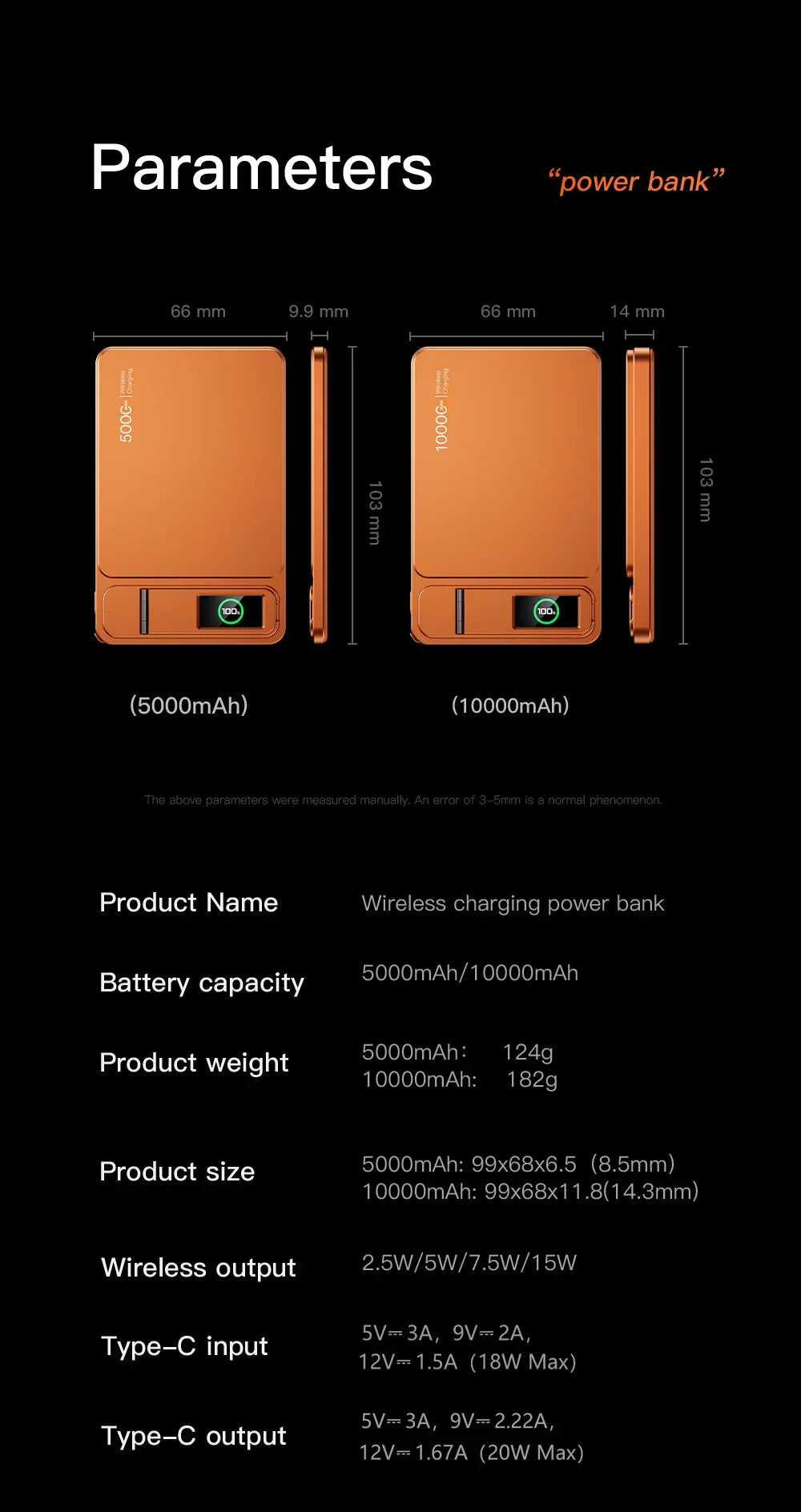 MagSafe Magnetic Powerbank 10000mAh 15W Qi Wireless PD 20W Fast Charging for iPhone 12–17 Pro & Apple Watch