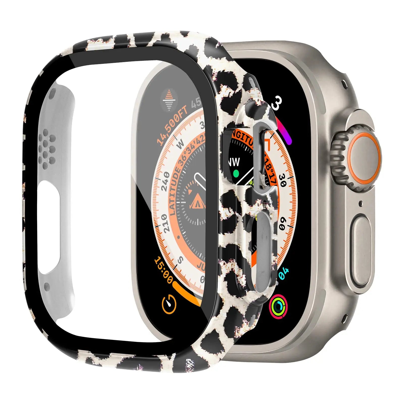 Apple Watch Ultra 49mm Screen Protector Kit: PC Bumper + Glass