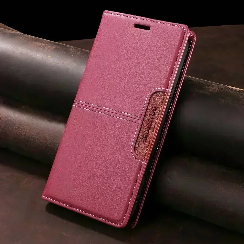 Premium Leather Book Case for iPhone 17 Pro/Pro Max/17 Air — RFID Wallet Cover, Luxury Coque Folio, 5G Protection, ProMax Wallet Fundas