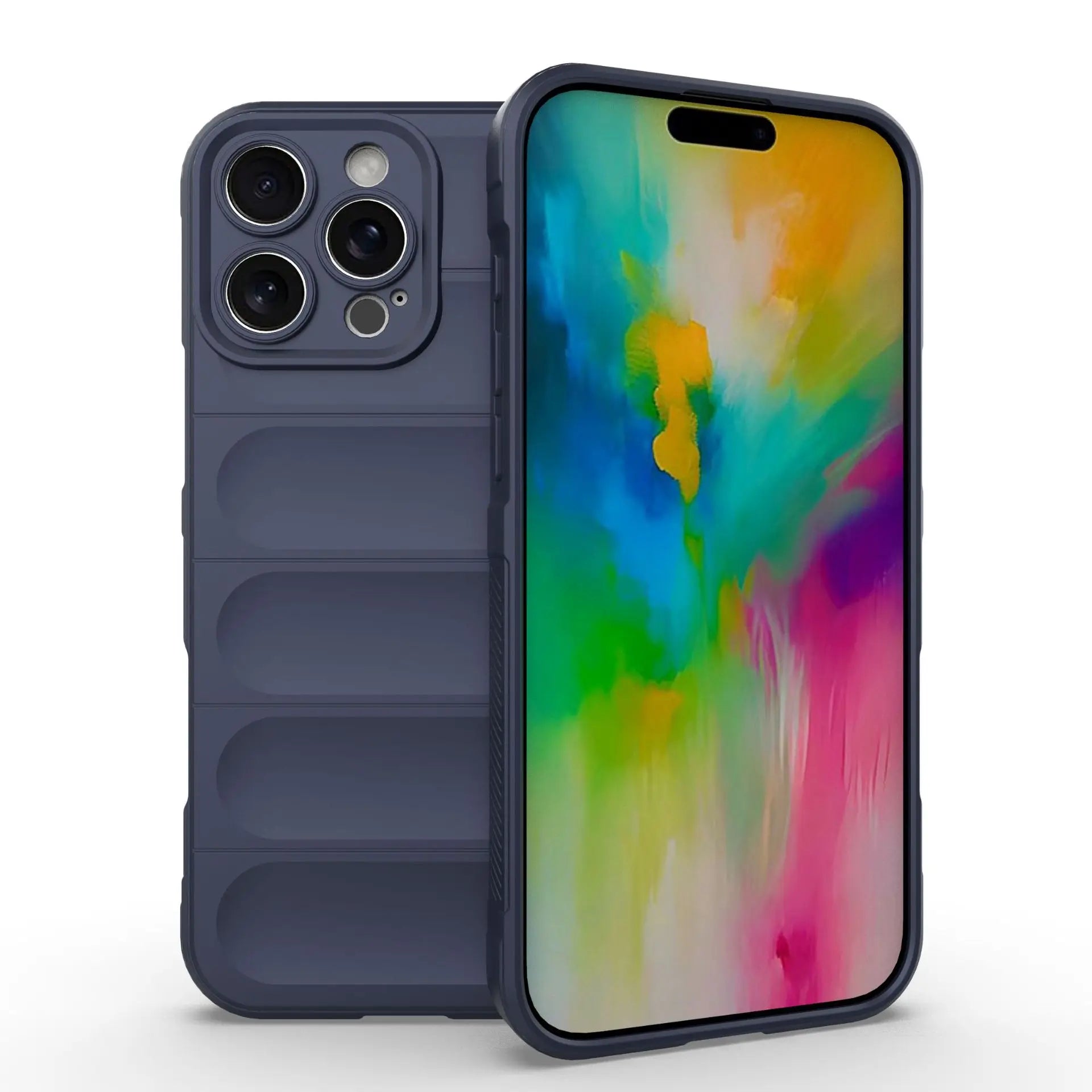 Anti-Fall Silicone Back Cover for iPhone – Soft Case for Air 16E through 17/16/15/14/13/12/11 Pro Max XS X 7 8 Plus