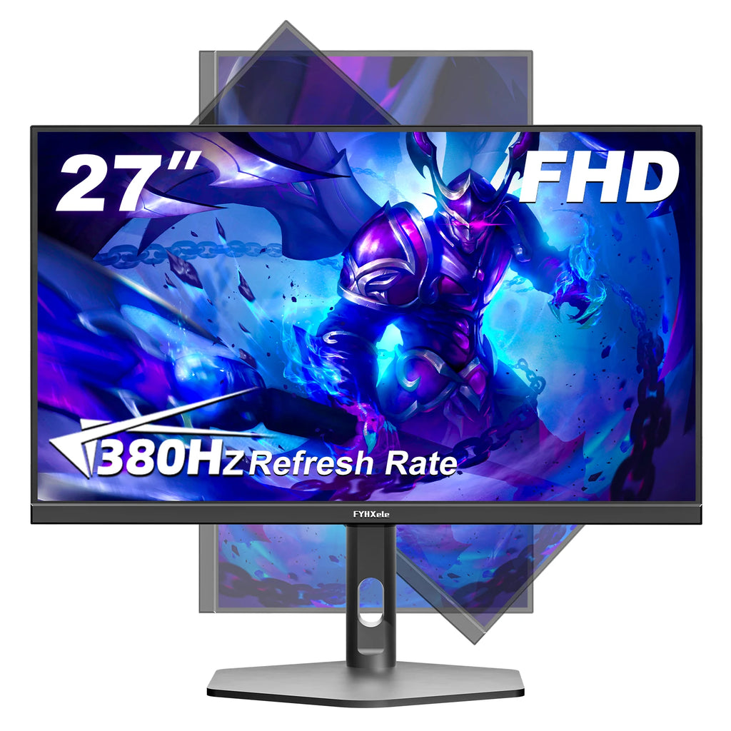 27 Inch 380Hz FHD IPS Gaming Display 0.5ms GTG Computer Monitor FreeSync HDR VESA Vertical Adjust