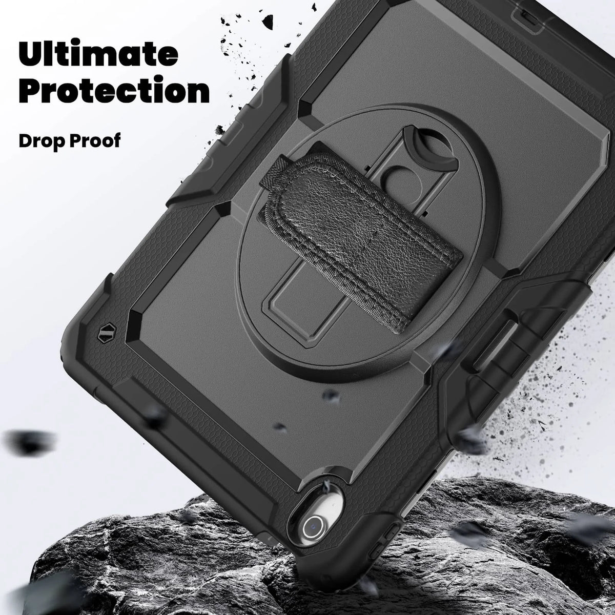 Heavy-Duty iPad Case for A16 11th & Air 11/13, Pencil Holder & Shoulder Strap