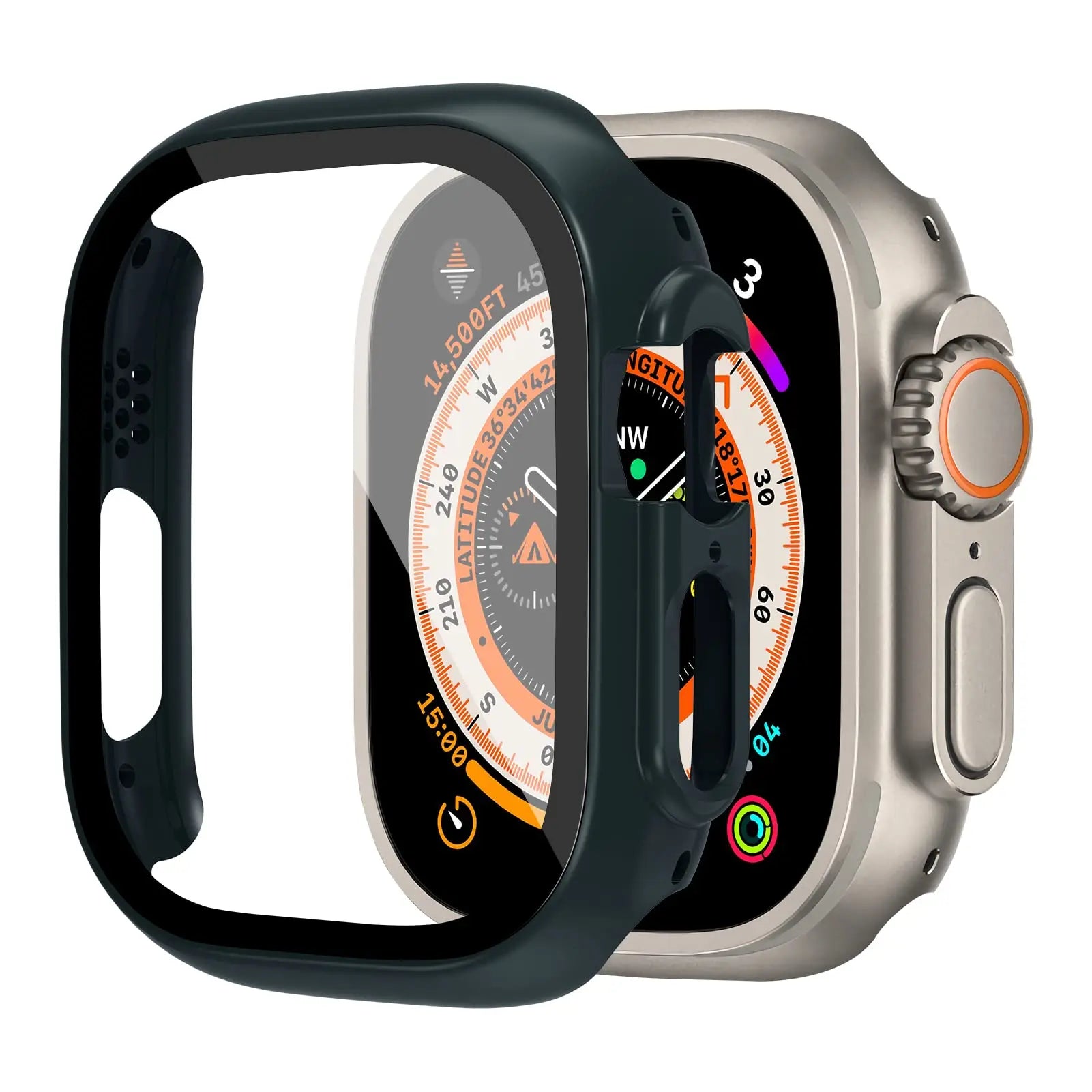 49mm Case for Apple Watch Ultra: Bumper + Glass Cover