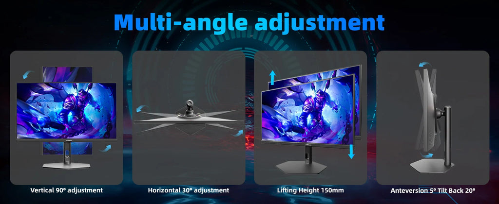 27 Inch 380Hz FHD IPS Gaming Display 0.5ms GTG Computer Monitor FreeSync HDR VESA Vertical Adjust