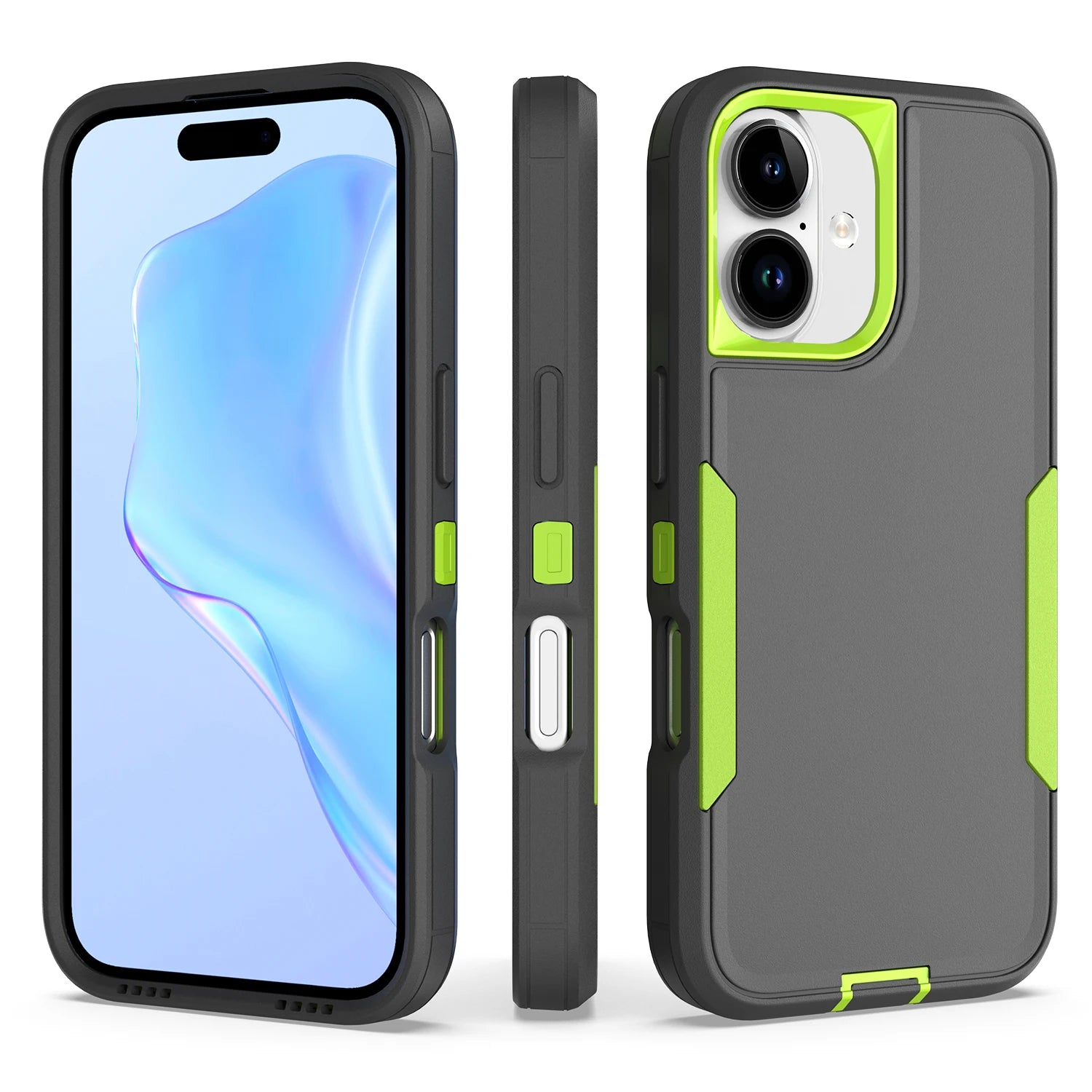 Heavy Duty 2-in-1 Armor Case for iPhone 11–17 Pro Max – Shockproof Anti-Scratch TPU Cover