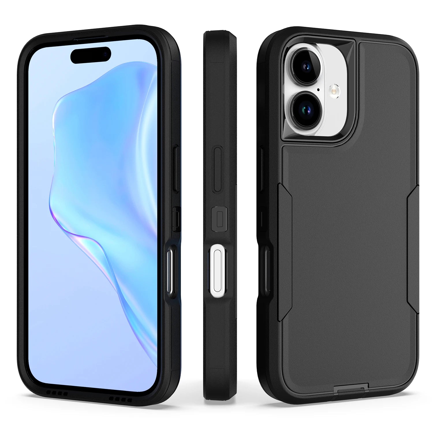 Heavy Duty 2-in-1 Armor Case for iPhone 11–17 Pro Max – Shockproof Anti-Scratch TPU Cover