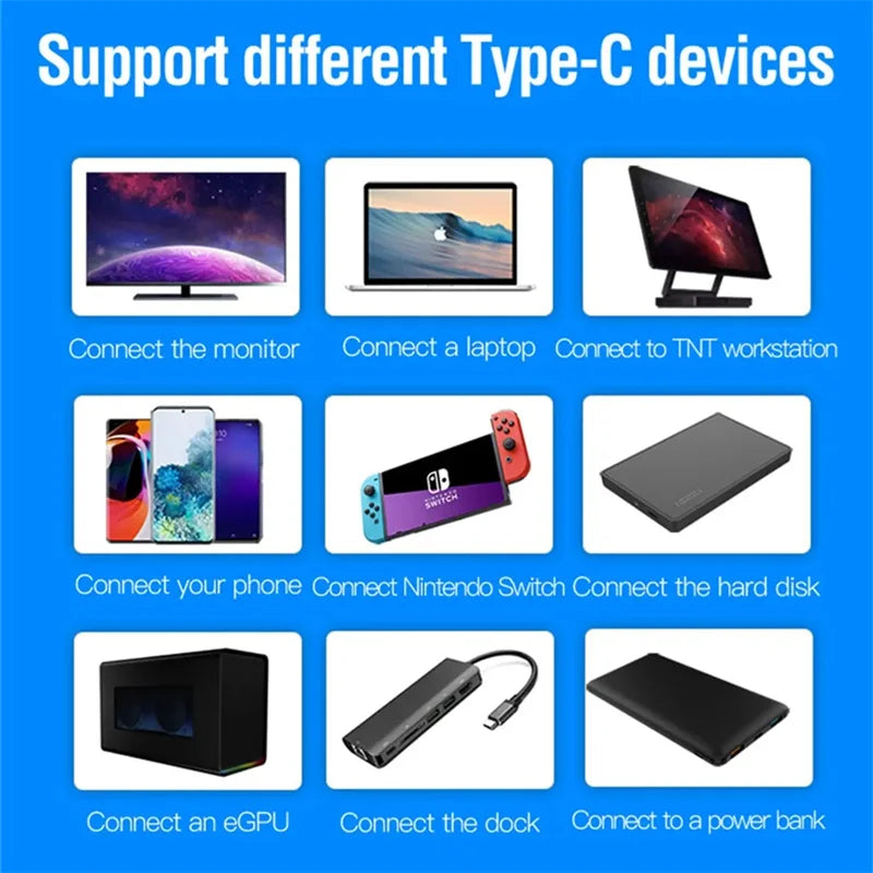 Thunderbolt 4 USB‑C to USB‑C Cable (USB4) – 40Gbps Data, PD 240W Fast Charging for MacBook Pro & iPad