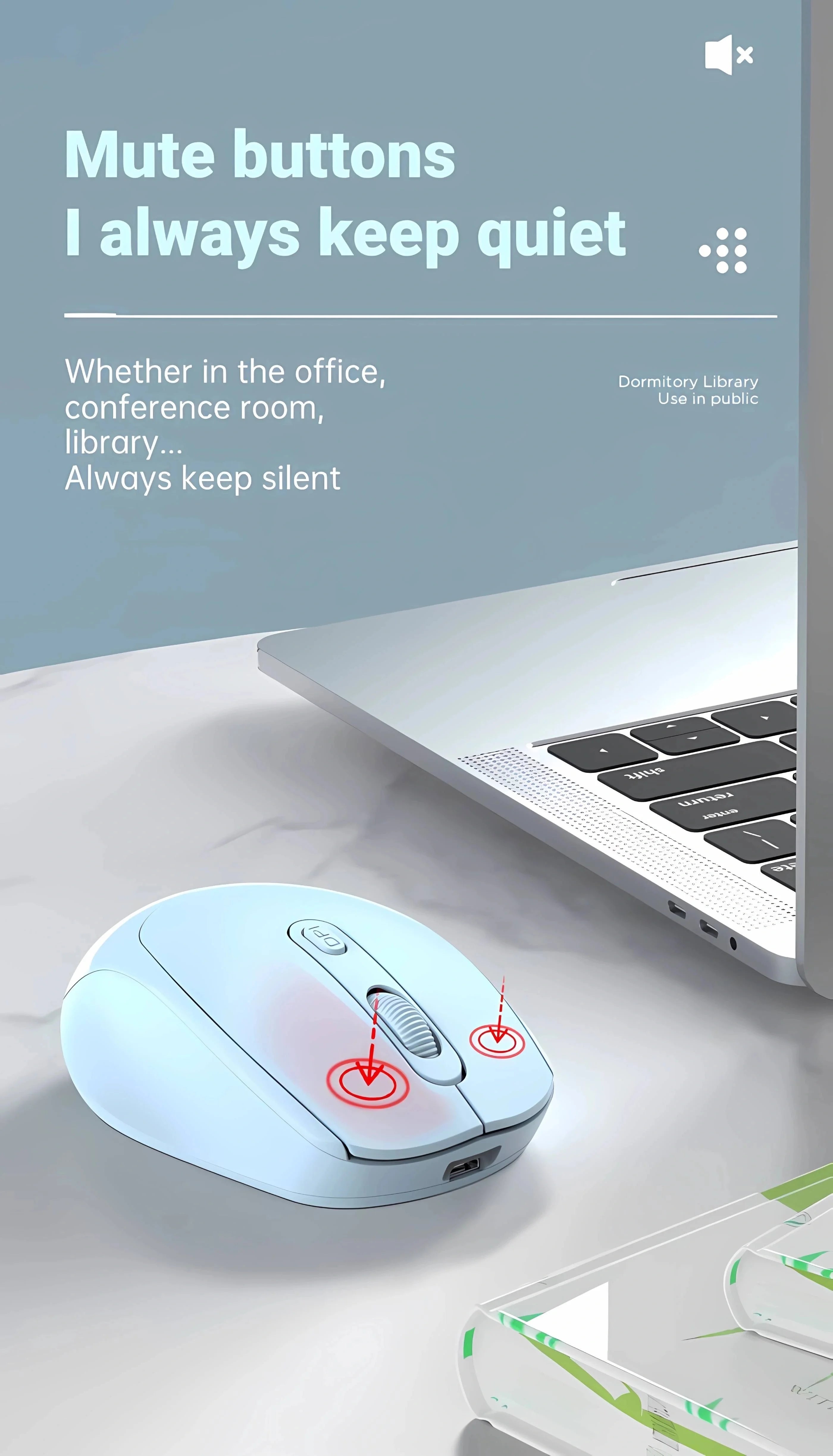 Bluetooth/2.4GHz Dual-Mode Wireless Mouse — Ergonomic, USB Receiver Included