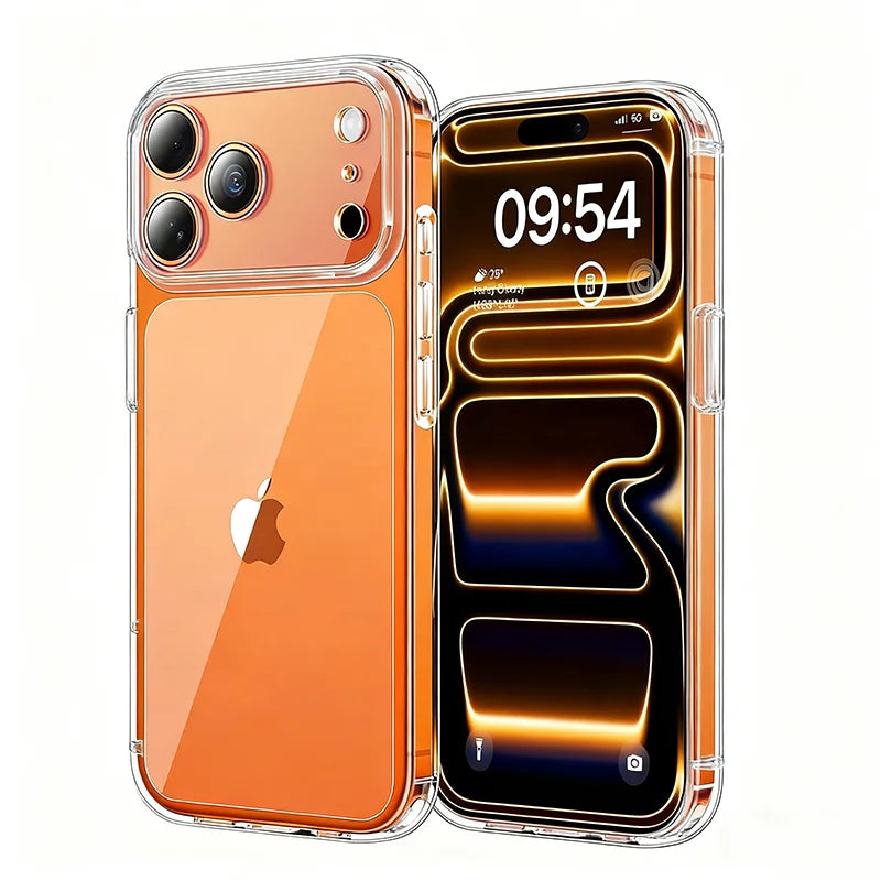 Hybrid Airbags Clear Case for iPhone 17 / 17 Pro 17 Pro Max 17 Air  — Transparent, Shockproof Protection