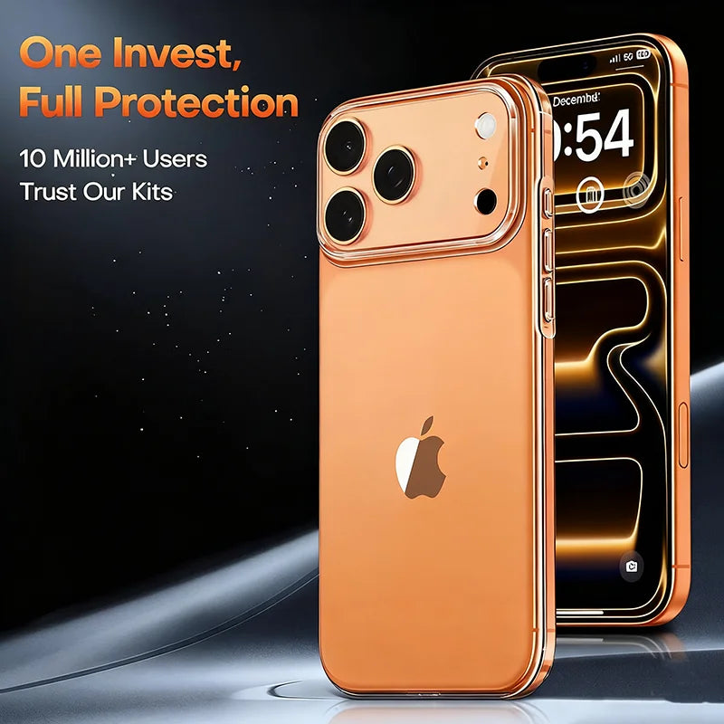 Hybrid Airbags Clear Case for iPhone 17 / 17 Pro 17 Pro Max 17 Air  — Transparent, Shockproof Protection