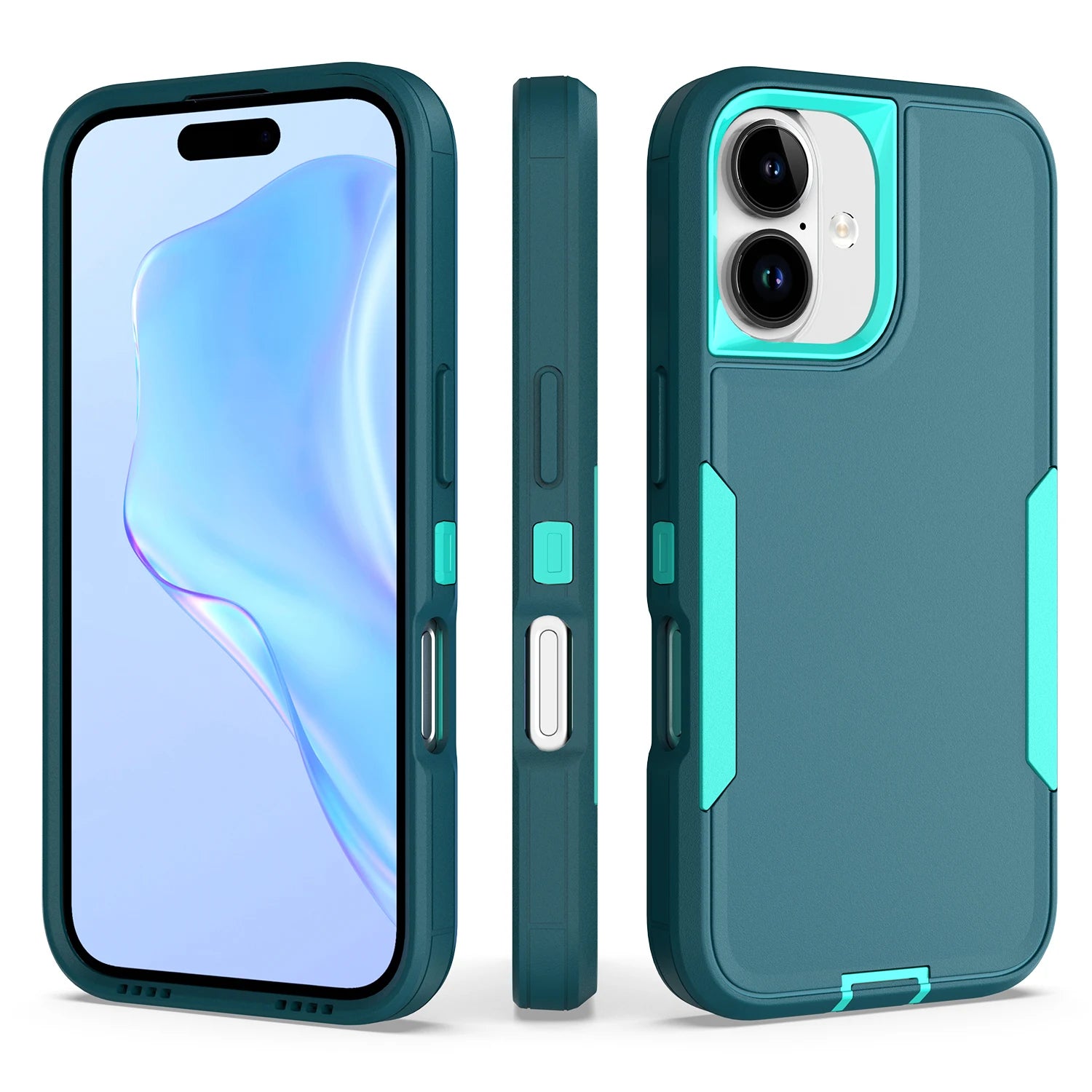 Heavy Duty 2-in-1 Armor Case for iPhone 11–17 Pro Max – Shockproof Anti-Scratch TPU Cover