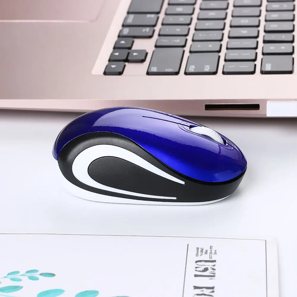 Cute Mini 2.4GHz Wireless Mouse — USB Portable Optical Mice for PC & Laptop, Cordless Computer Peripherals