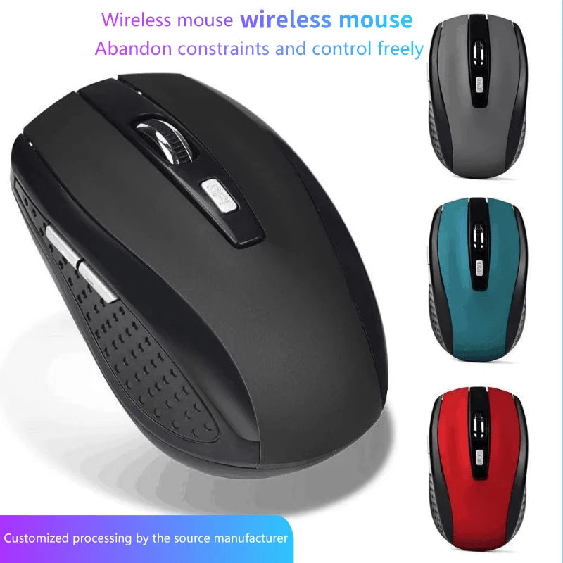 2.4G USB Red Optical Wireless Mouse 6D Computer Laptop Gaming Mouse Ergonomic Wireless Mouse