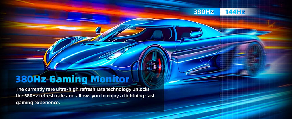 27 Inch 380Hz FHD IPS Gaming Display 0.5ms GTG Computer Monitor FreeSync HDR VESA Vertical Adjust