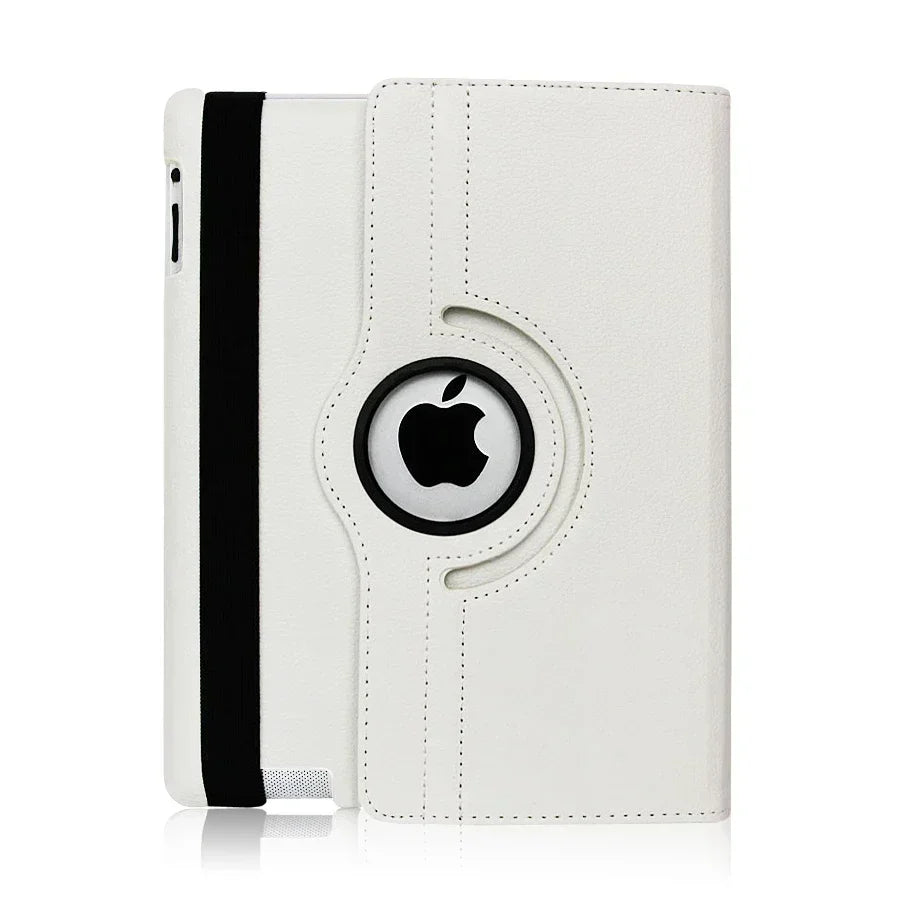 360 Degree Rotating iPad Leather Shell Case with Sleep Wake for iPad Air 13 11 M2/M4 Mini 7 6