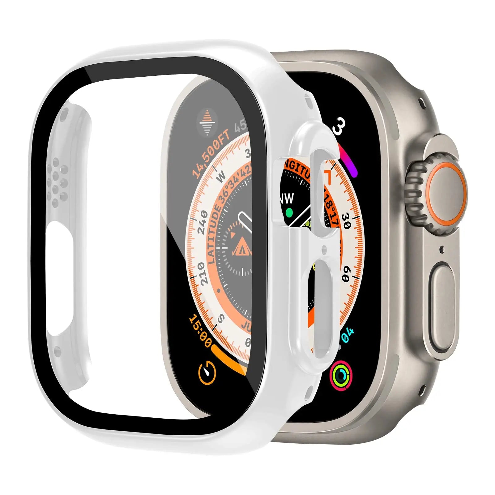 49mm Case for Apple Watch Ultra: Bumper + Glass Cover