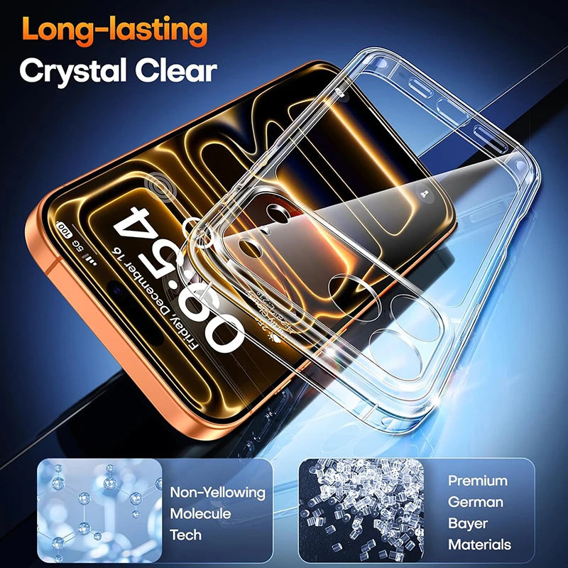 Hybrid Airbags Clear Case for iPhone 17 / 17 Pro 17 Pro Max 17 Air  — Transparent, Shockproof Protection