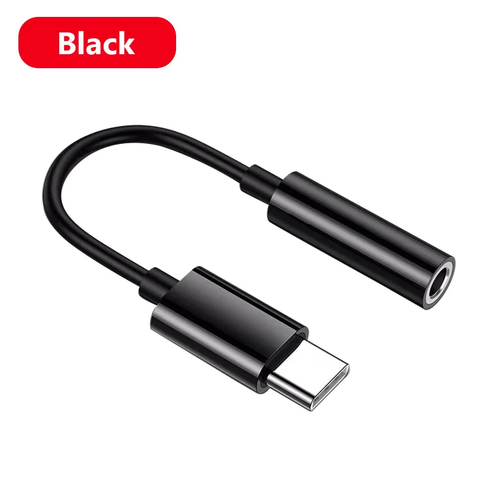 Type-C to 3.5mm Audio Converter – 2-in-1 USB-C Splitter for Headphones & AUX, Compatible with Xiaomi, Huawei, P Series
