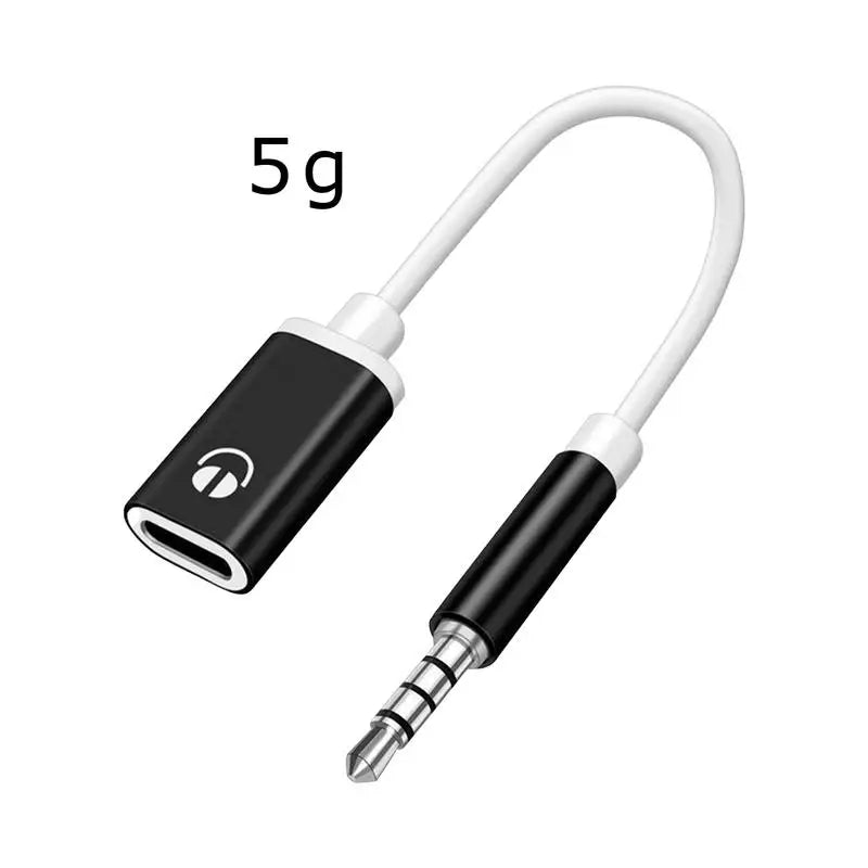 Type-C to 3.5mm Headphone Converter – 3.5mm Male to USB-C Female Audio Adapter for MP3 Players, Laptops, and Tablets