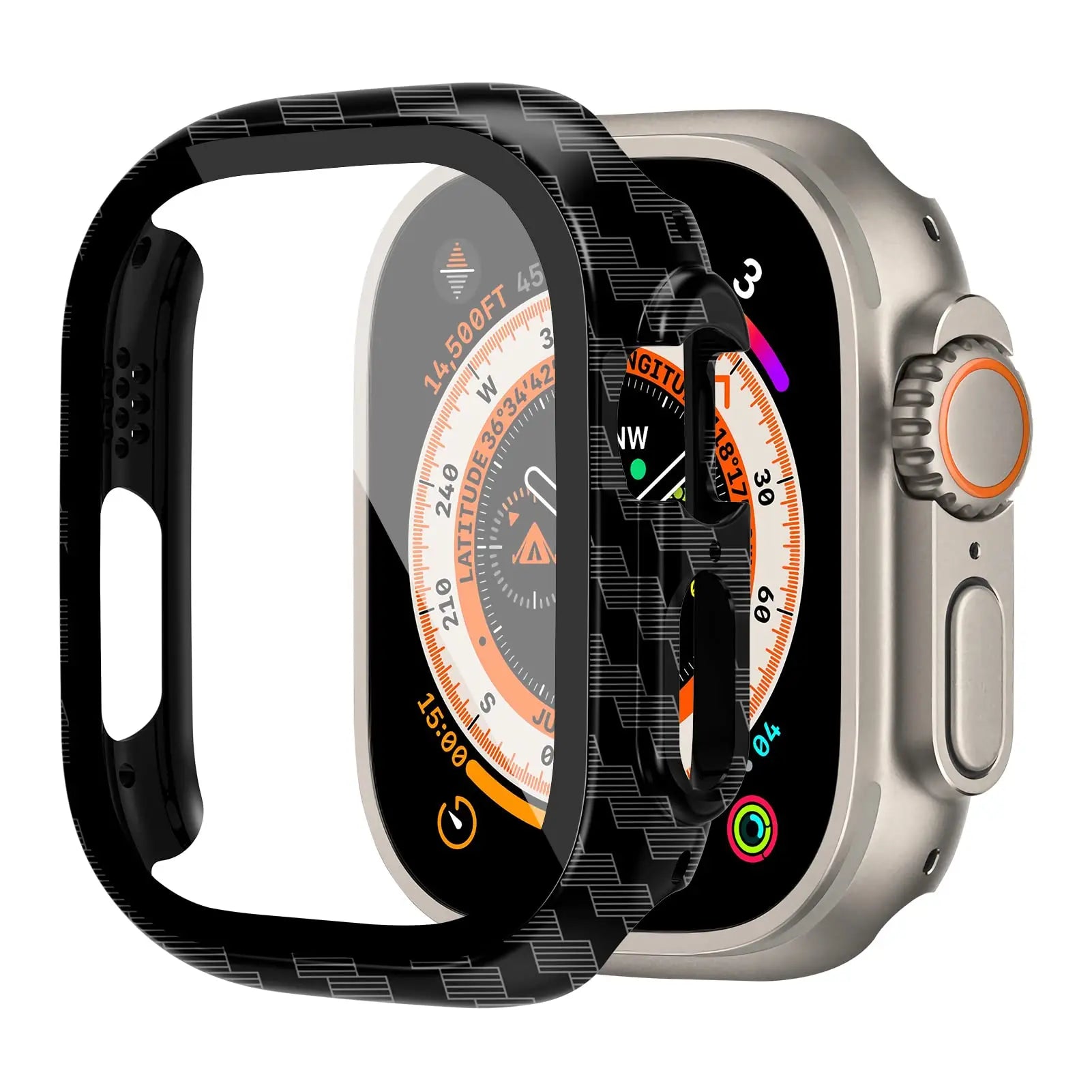 49mm Case for Apple Watch Ultra: Bumper + Glass Cover