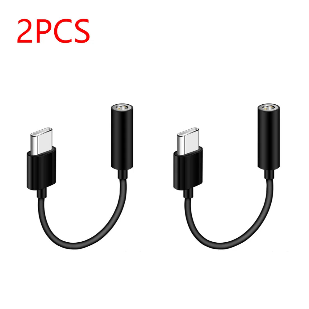 Type-C Audio Cable & Headset Adapter – 10cm Earphone Converter for Smartphone, 3.5mm Jack & Portable Accessories