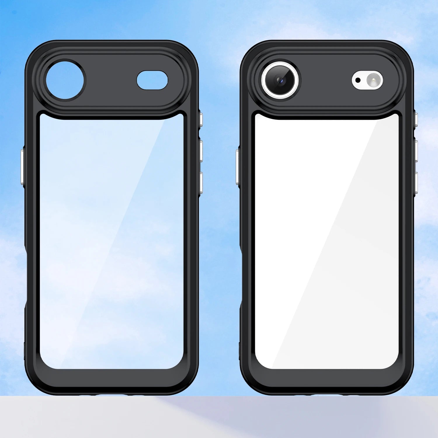 iPhone 17 Air Transparent TPU Case — Durable Hard Shell, Frosted Translucent, Fits iPhone 17 Pro Max