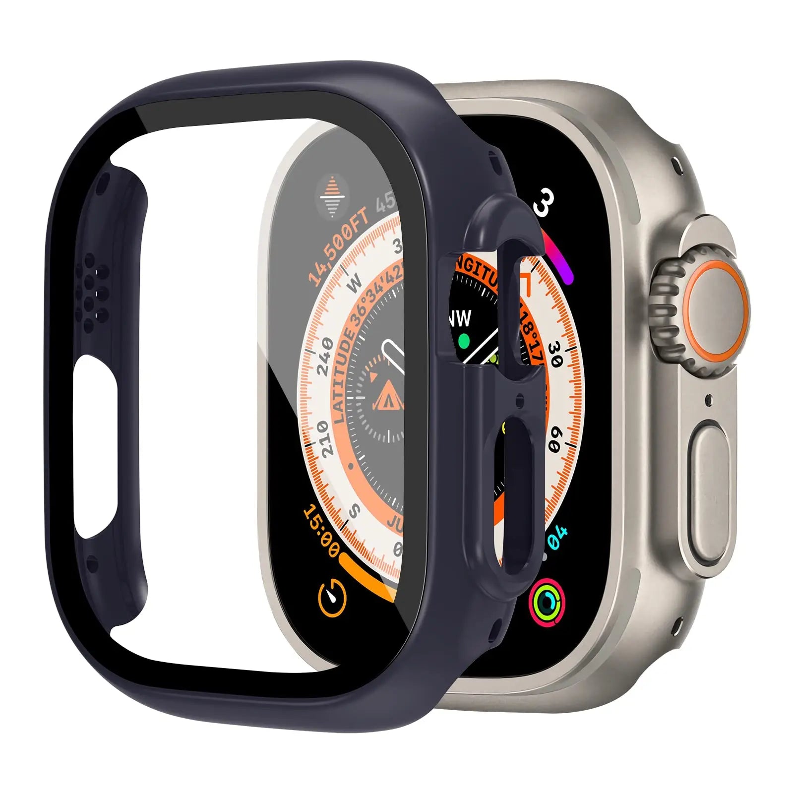 49mm Case for Apple Watch Ultra: Bumper + Glass Cover
