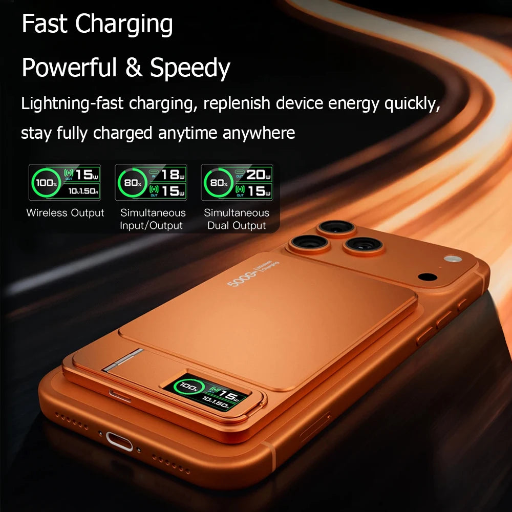 MagSafe Magnetic Powerbank 10000mAh 15W Qi Wireless PD 20W Fast Charging for iPhone 12–17 Pro & Apple Watch