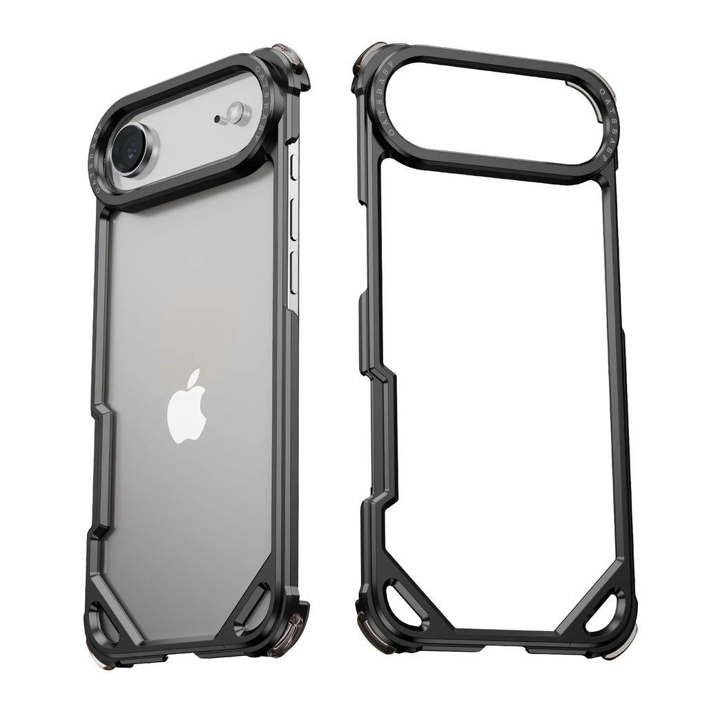 Ultra-thin Metal Phone Case for iPhone 17 Pro/Pro Max/17/14/15/13/12/11/Air — Minimalist Protective Case with Wireless Charging Support