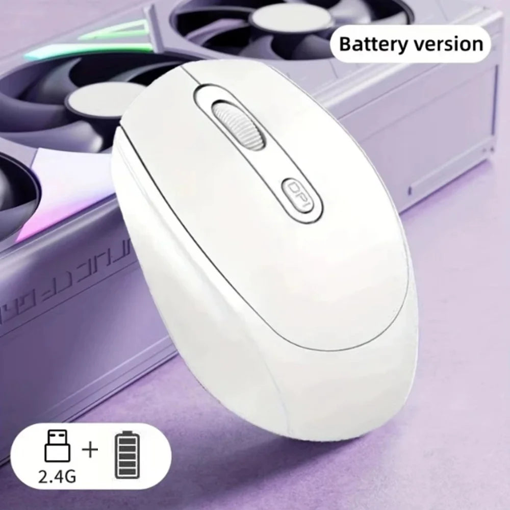 Bluetooth/2.4GHz Dual-Mode Wireless Mouse — Ergonomic, USB Receiver Included
