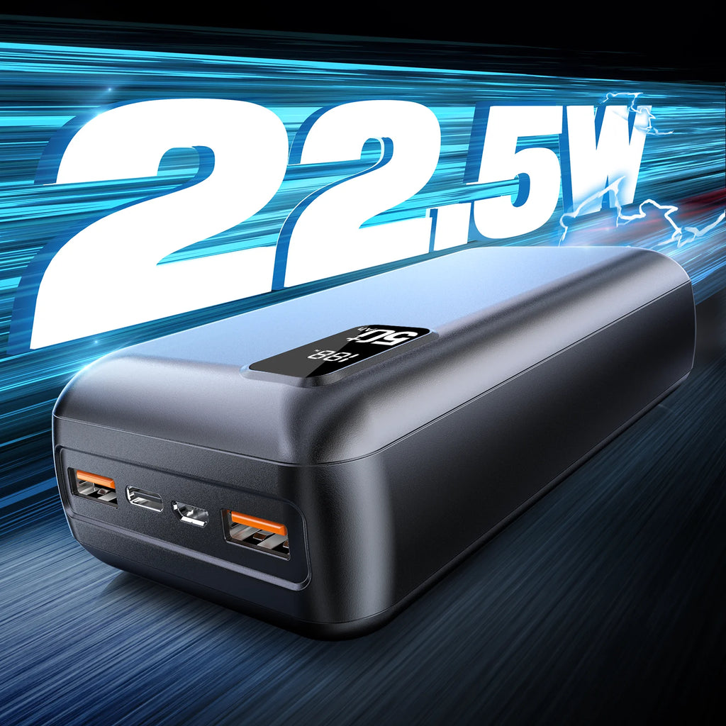 50000mAh Portable Power Bank, 22.5W Fast Charger for iPhone 17, iPad & Xiaomi